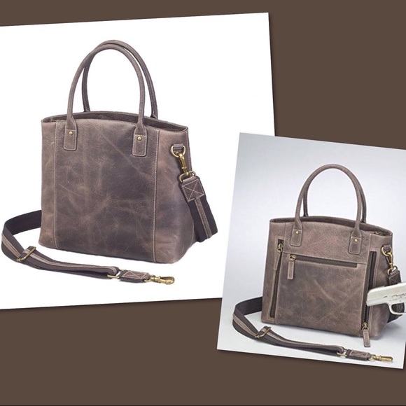 GUN TOTE N MAMA Handbags - GUN TOTE’N MAMAS DISTRESSED BUFFALO CONCEAL CARRY